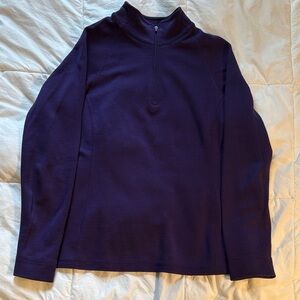 Ibex Women’s Deep Purple Zip-Up Sweater